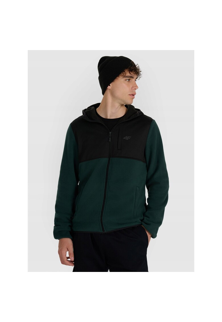 Hanorac sport barbati - regular - verde - poliester