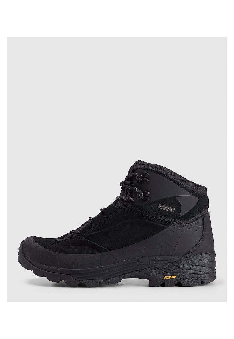 Pantofi sport barbati RAW25FOTSM079-20S - 4F - Negru - Piele intoarsa