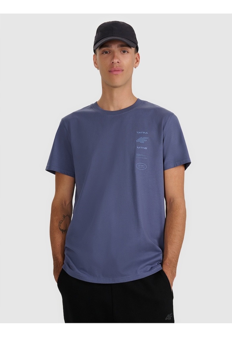 Tricou barbati bleumarin - bumbac - regular fit