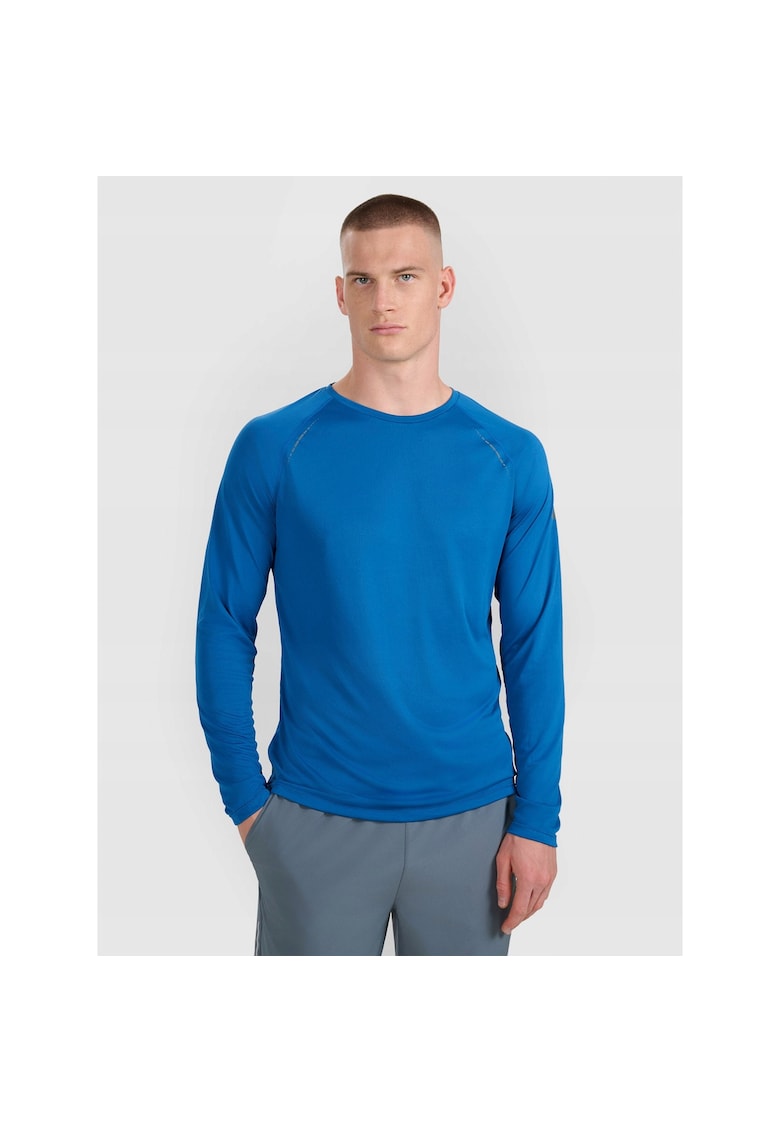 Tricou lung pentru alergare - bleumarin - uscare rapida - material sintetic