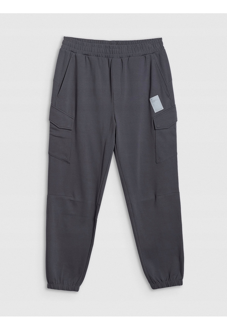 Pantaloni barbati - jogger - bumbac - gri -