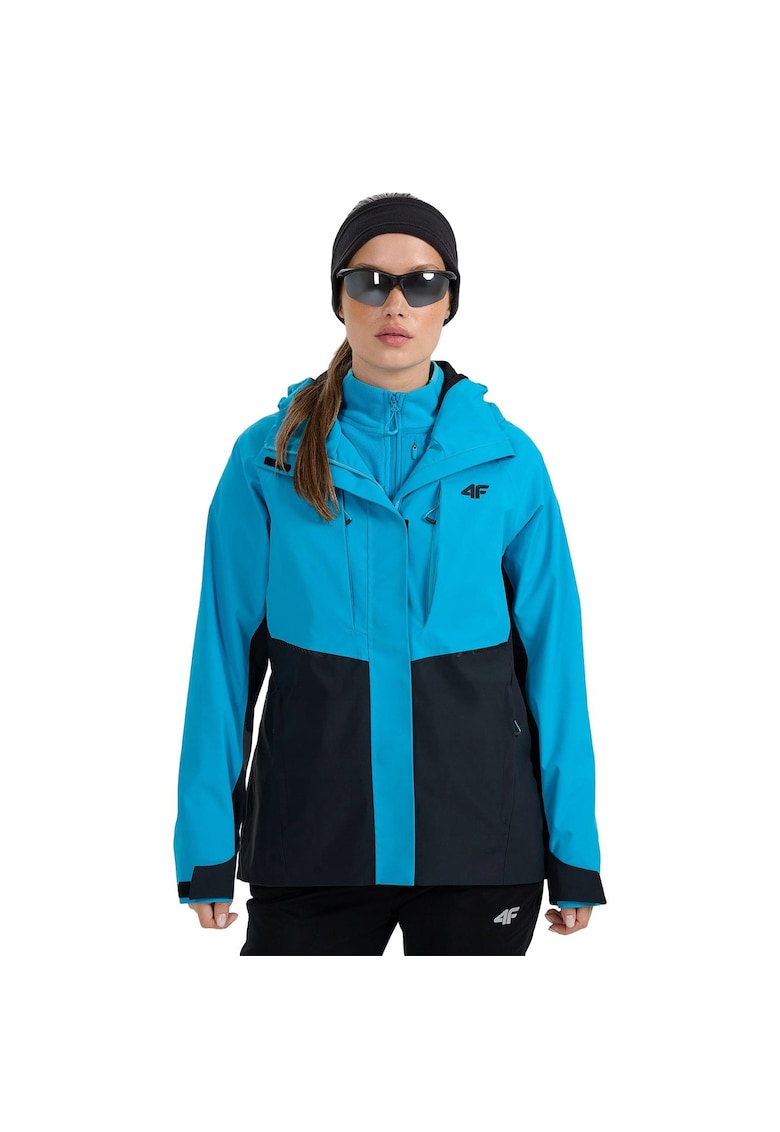 Jacheta trekking NeoDry 10000/8000 - albastra - rezistenta la apa - cu gluga integrata -