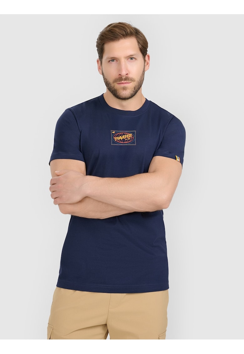 Tricou barbati bumbac - albastru marin