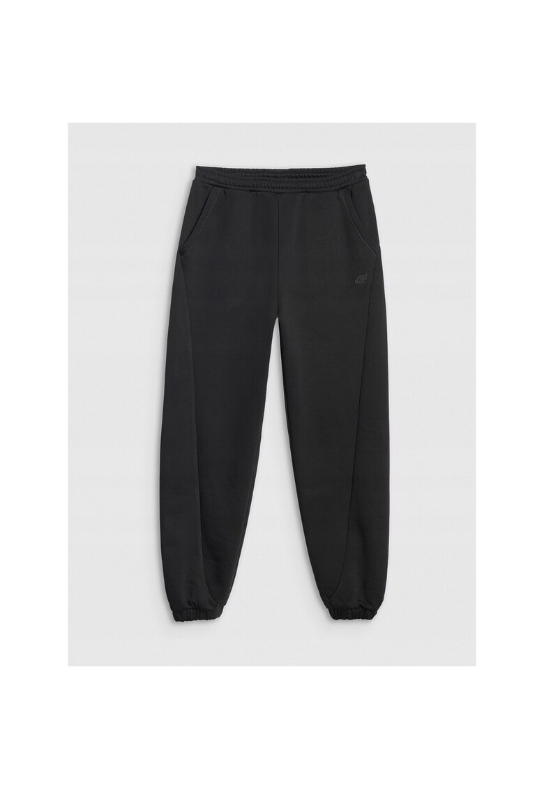 Pantaloni sport de dama - bumbac - negru