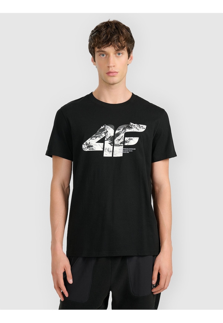 Tricou barbatesc bumbac negru - Negru