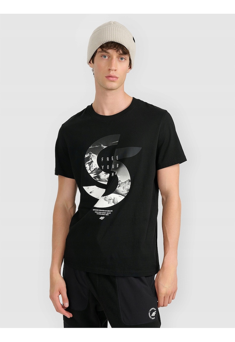 Tricou barbati bumbac superior - culoare negru