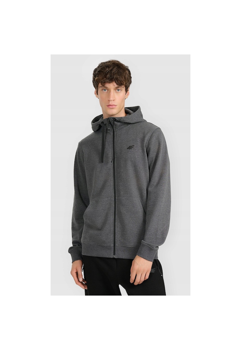 Hanorac sport barbati gri - interior french terry - gluga ajustabila