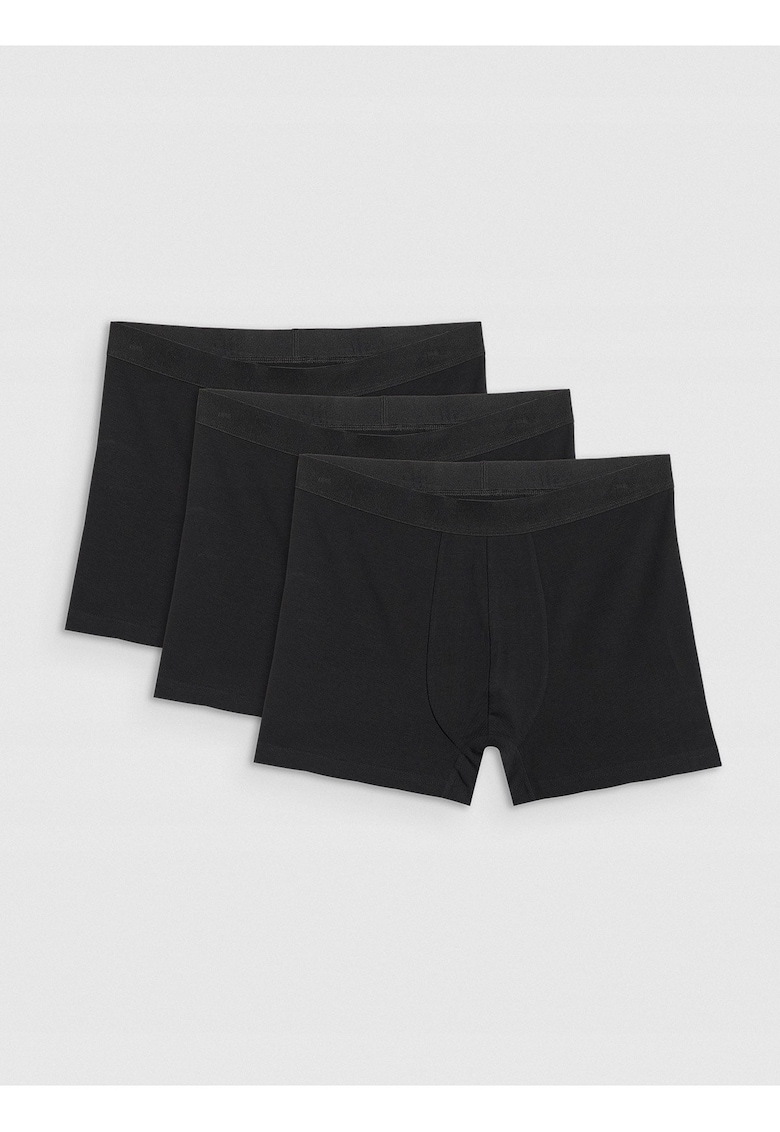 Lenjerie intima barbati - boxeri (set de 3) - negru - bumbac