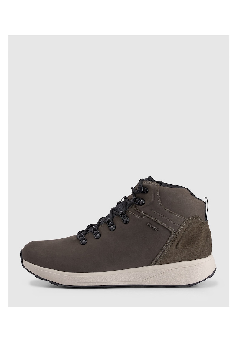 Pantofi sport barbati RSS25FOTSM084-43S - 4F - Kaki inchis - Piele nabuc -