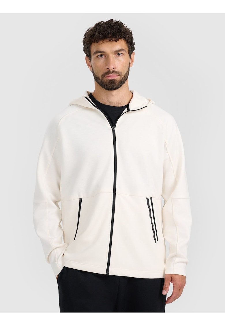Hanorac barbati cu gluga - alb - scuba - bumbac - Alb