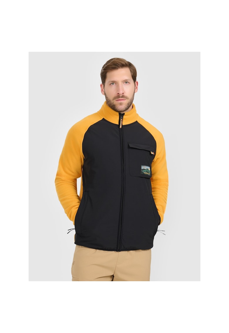 Hanorac sport barbati guler ridicat - 4FWarm - portocaliu - material de grosime medie