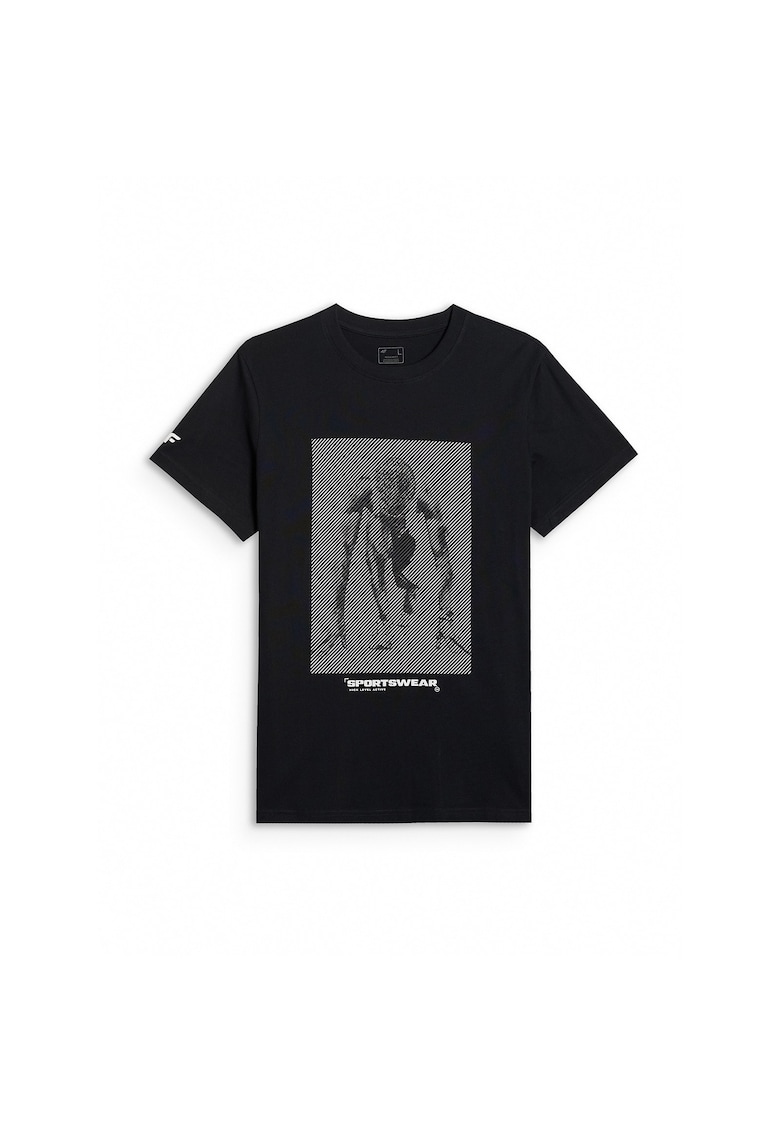 Tricou barbati bumbac - confortabil - negru
