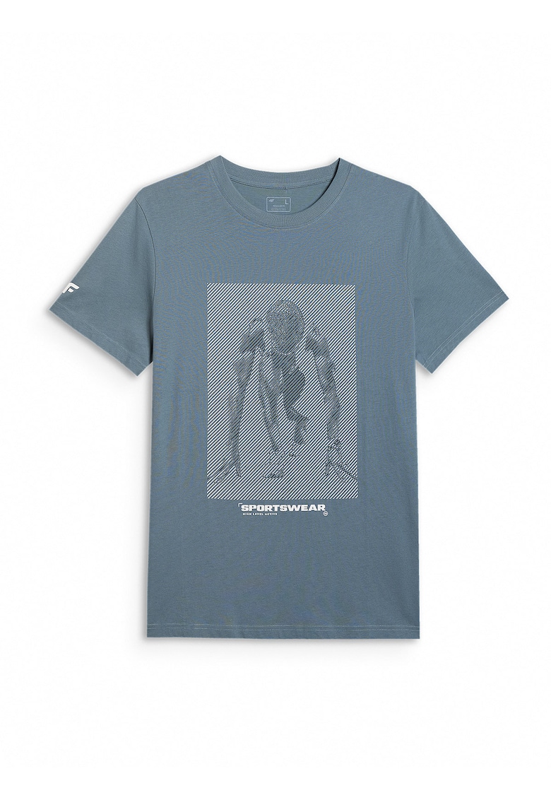 Tricou barbati bumbac confortabil - bleumarin