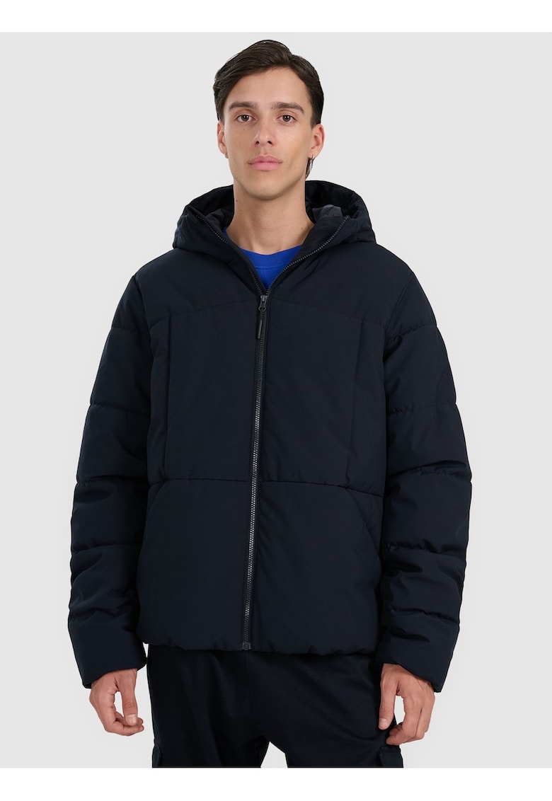 Geaca barbati - matlasata - neagra - poliester