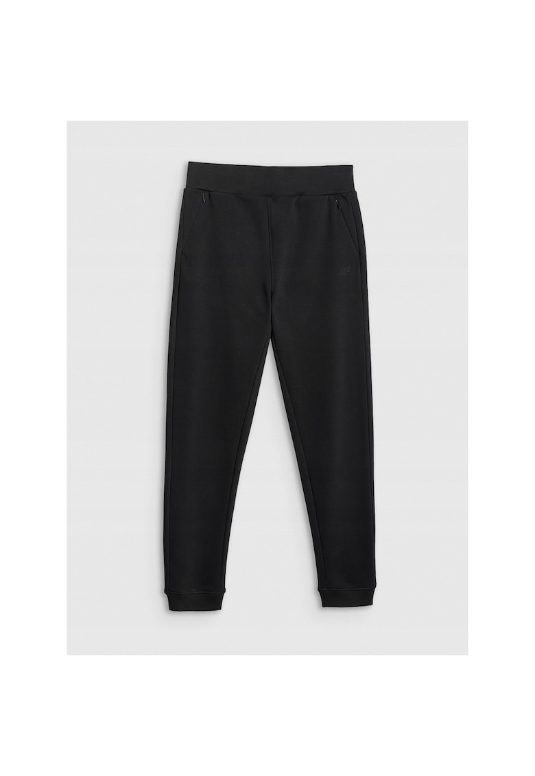 Pantaloni sport dama - culoare negru - material bumbac