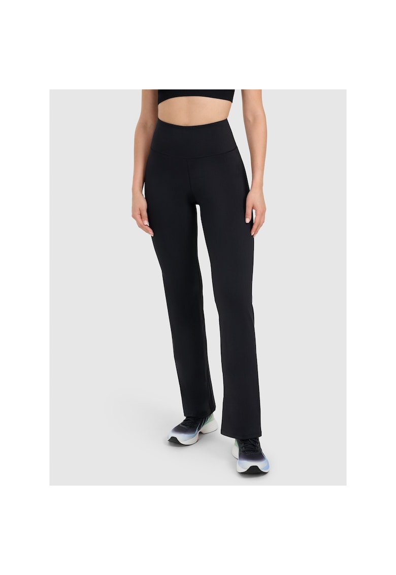 Pantaloni sport dama - antrenament - negru - poliester -
