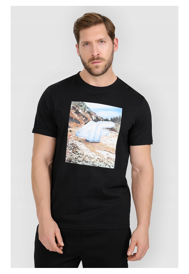 Tricou barbatesc bumbac superior - negru