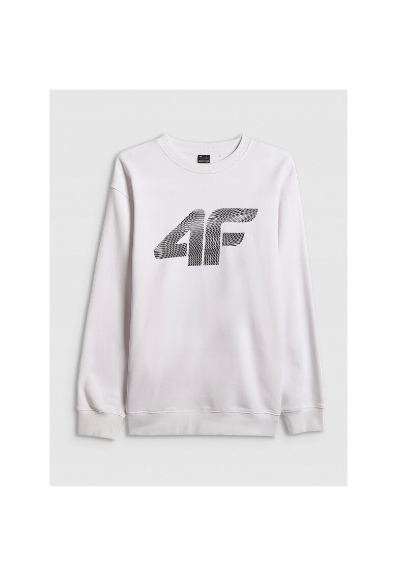 Hanorac sport barbati alb - french terry - bumbac