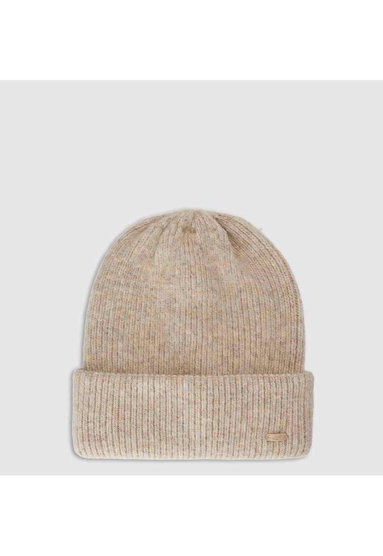 Set caciula si fular dama - bej - S - 3% lana - stil casual