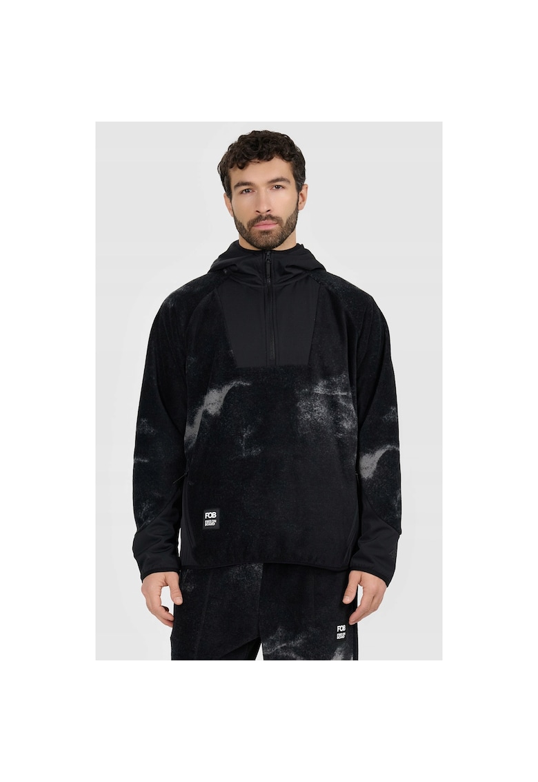 Hanorac sport barbati din poliester - negru