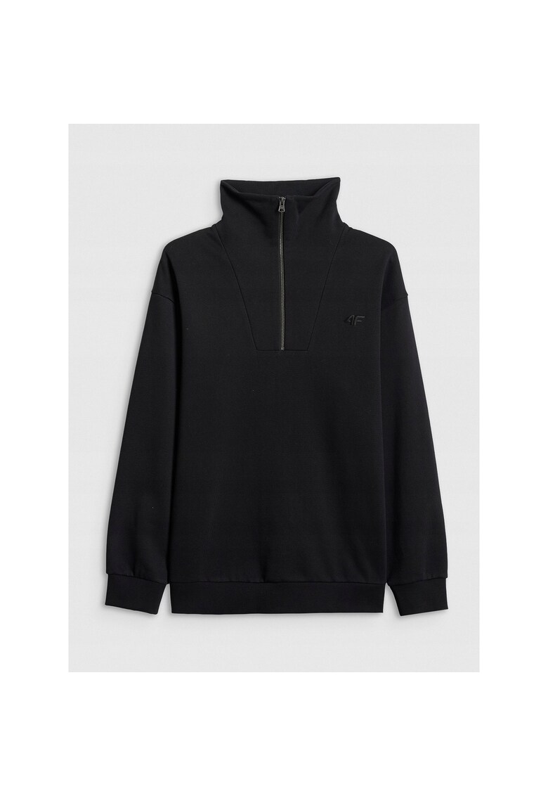 Hanorac sport barbati negru - material mai gros - bumbac