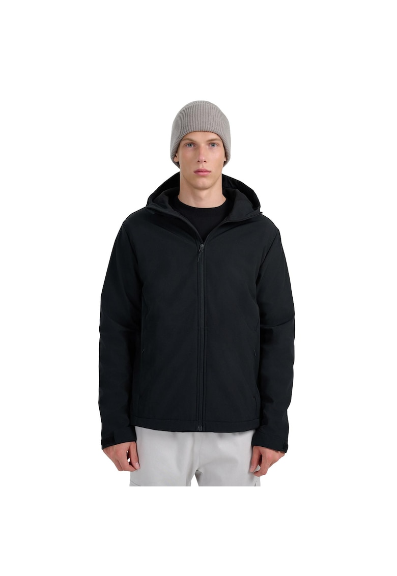 Geaca softshell barbati rezistenta la vant - membrana NeoDry 5000 - neagra - micropolar