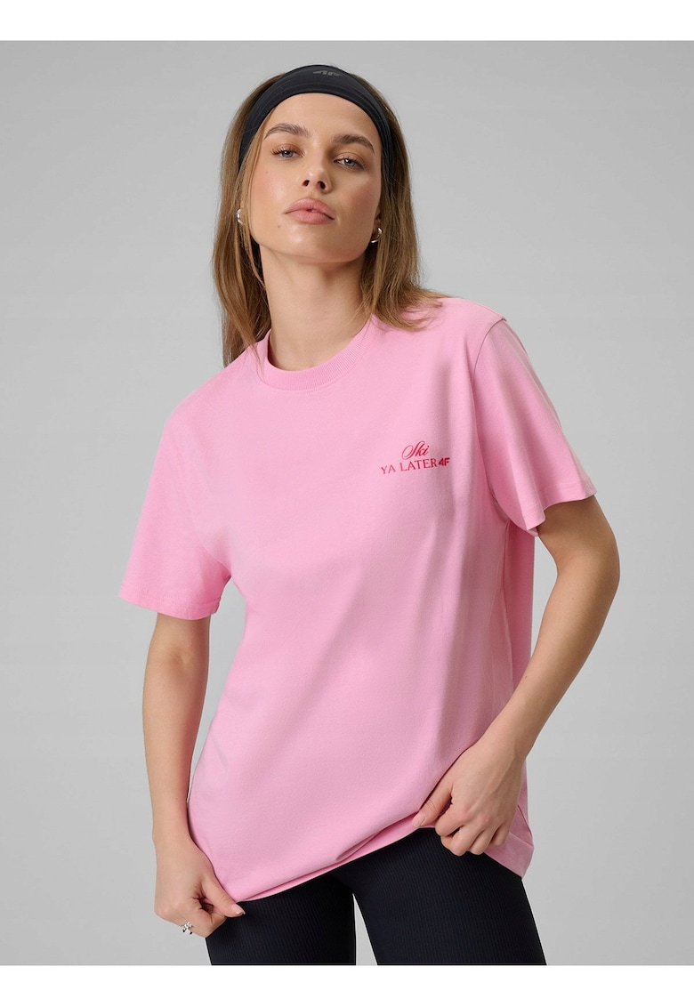 Tricou dama - din bumbac roz
