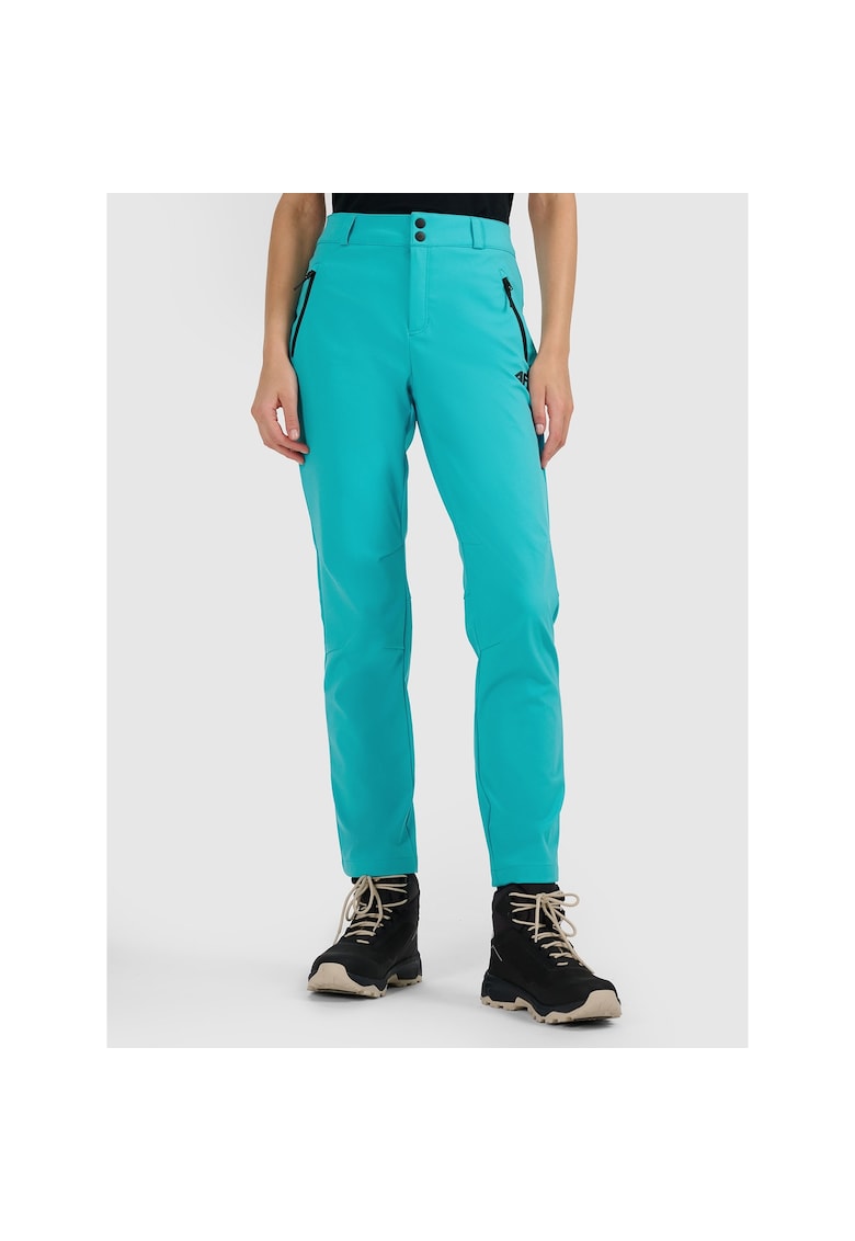 Pantaloni sport dama - trekking - turcoaz - poliester