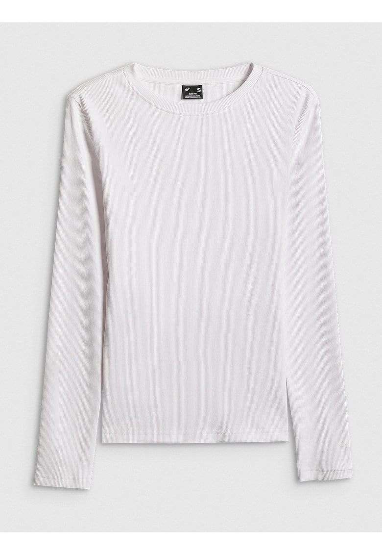 Bluza dama alb - bumbac - croiala slim