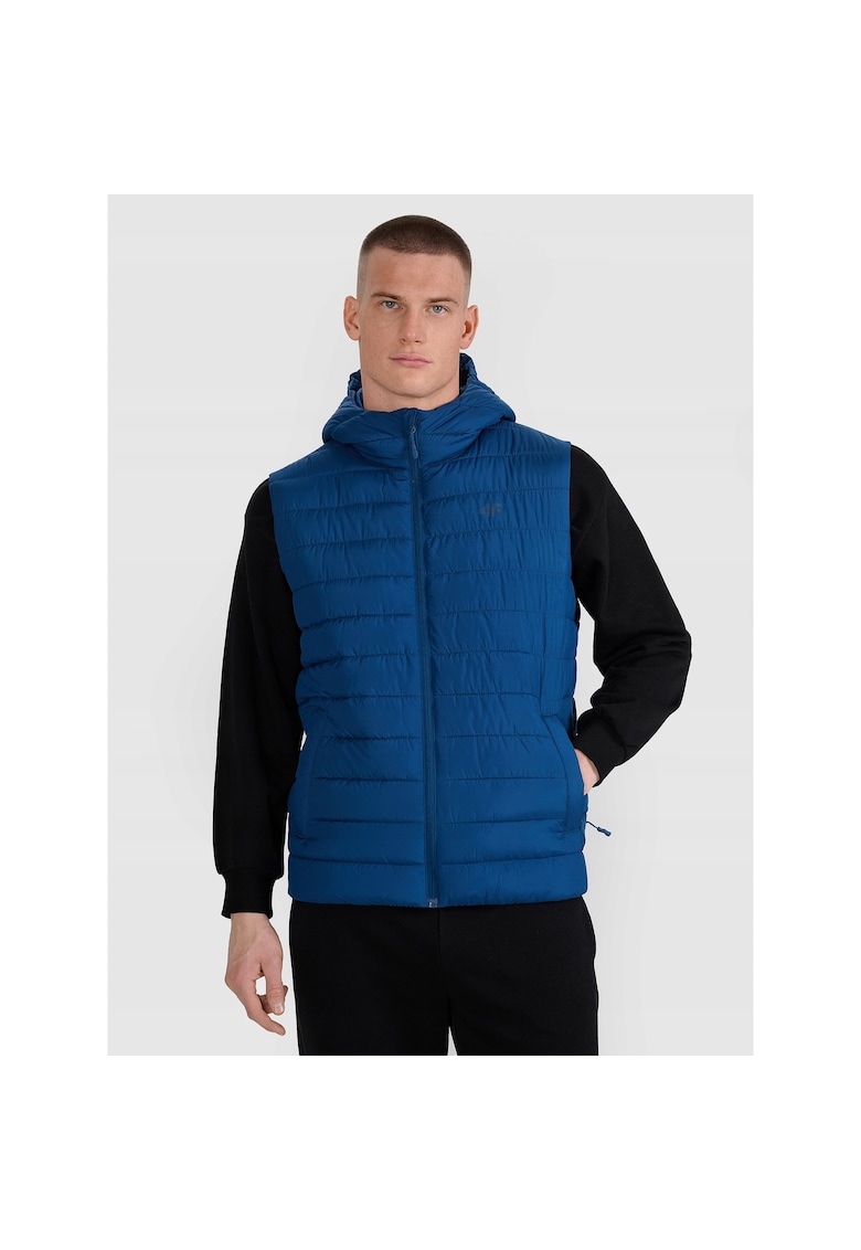 Vesta matlasata pentru barbati - bleumarin - umplutura sintetica - impermeabila