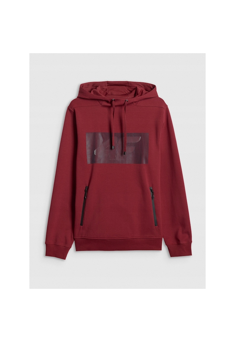 Hanorac sport rosu - gluga - material usor - pentru barbati