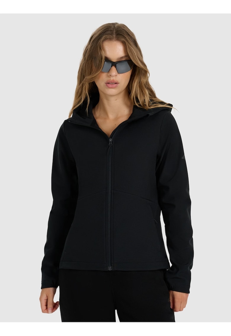 Jacheta softshell pentru femei - rezistenta la vant - membrana 5000 - negru - poliester