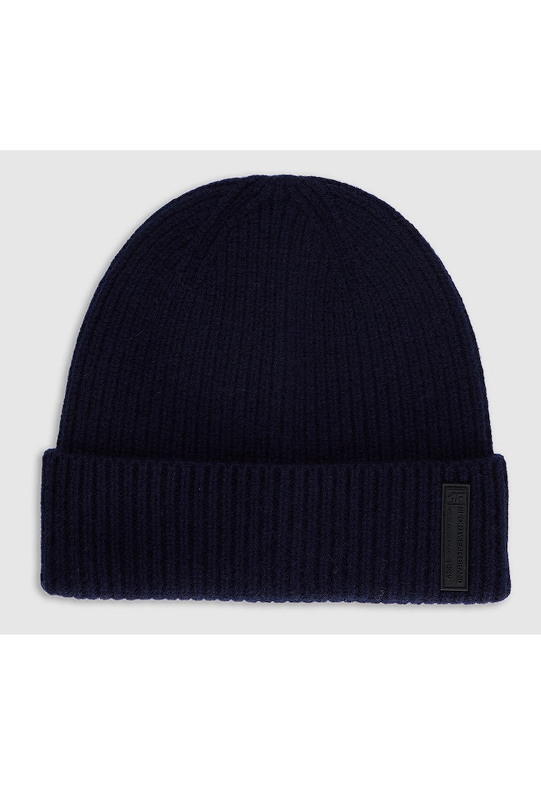 Caciula beanie barbati lana albastru inchis L