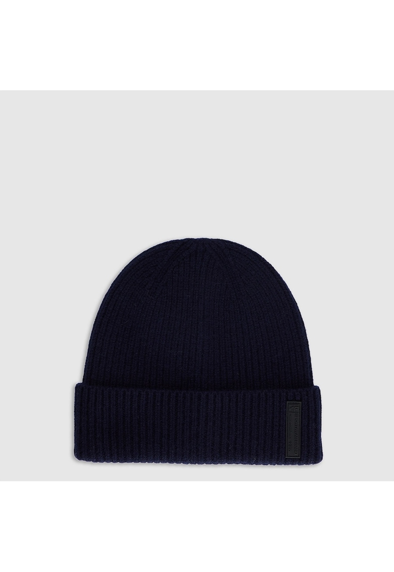 Caciula beanie barbati - lana - albastra - M