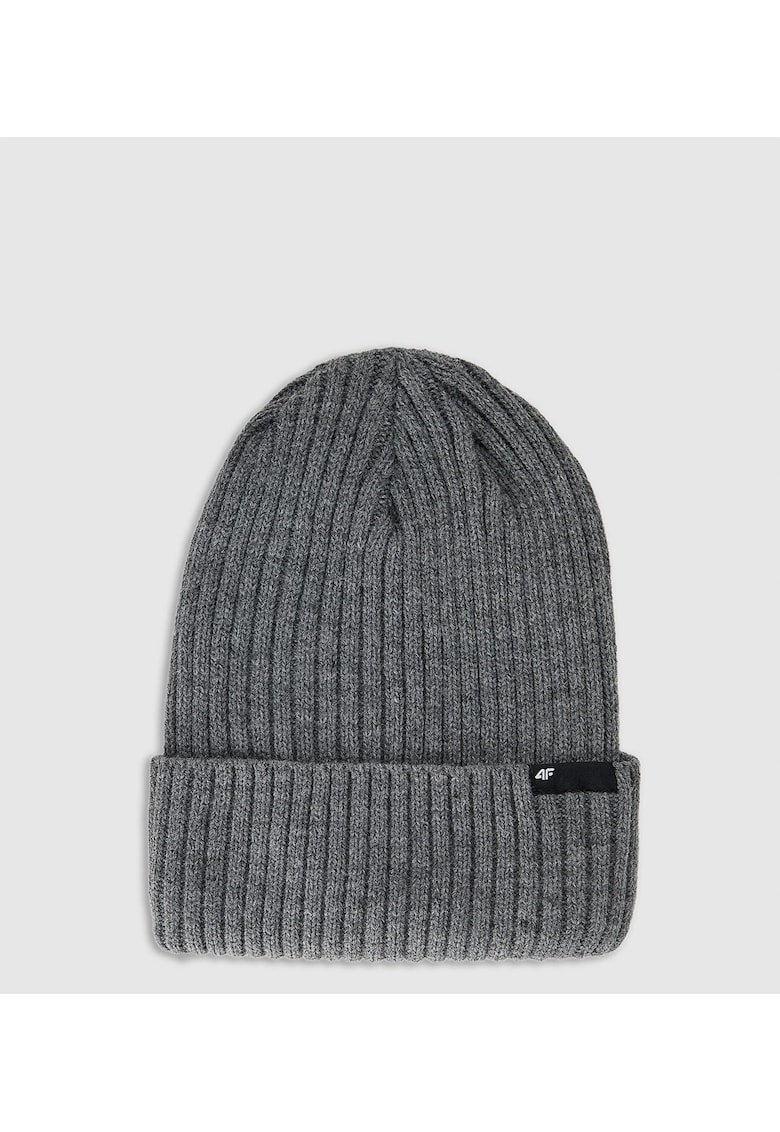 Caciula de iarna model beanie - gri - material sintetic - tehnologie Thinsulate
