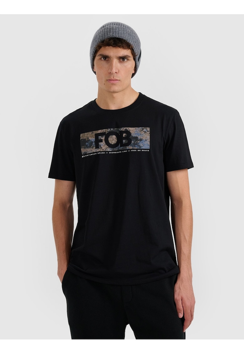 Tricou barbati - bumbac superior - culoare negru