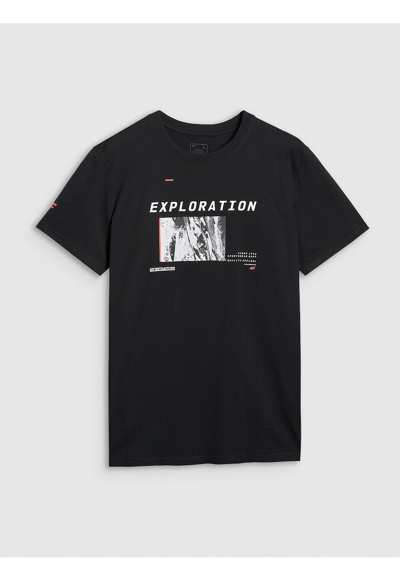 Tricou barbati bumbac - confortabil - negru -