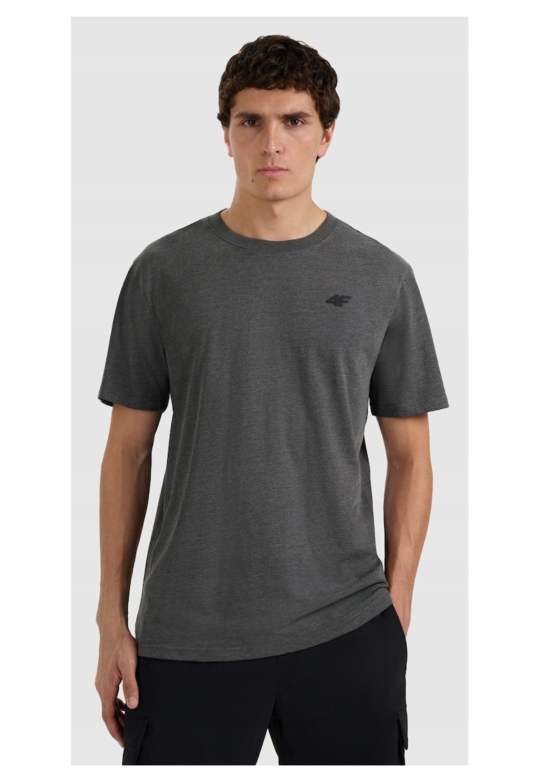 Tricou barbati culoare gri - bumbac