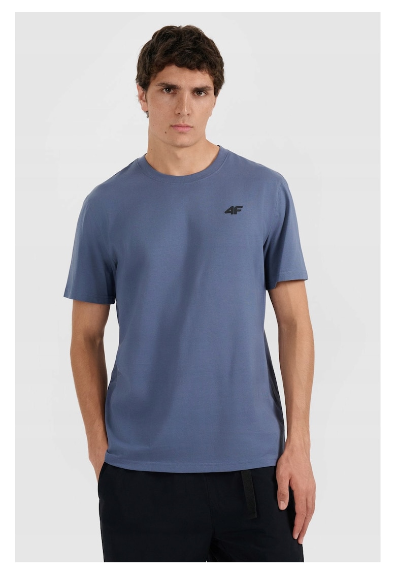 Tricou barbatesc bumbac - albastru marin