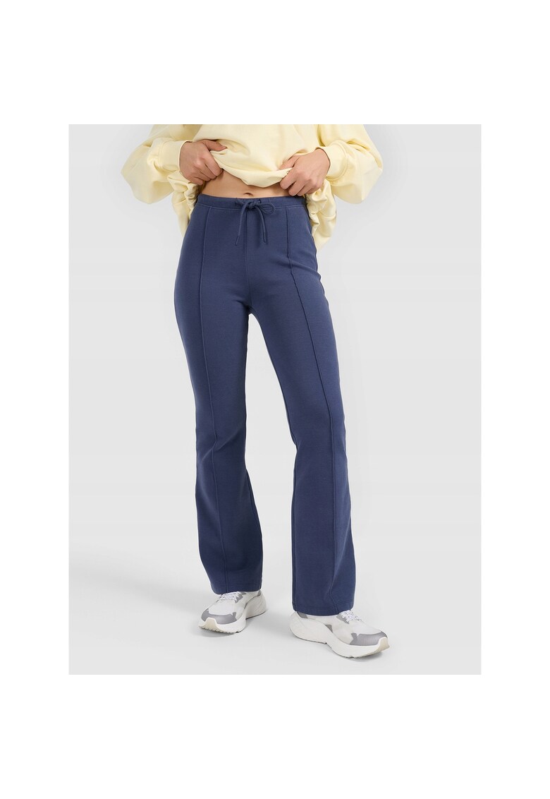 Pantaloni sport dama - colanti antrenament - bleumarin - bumbac -