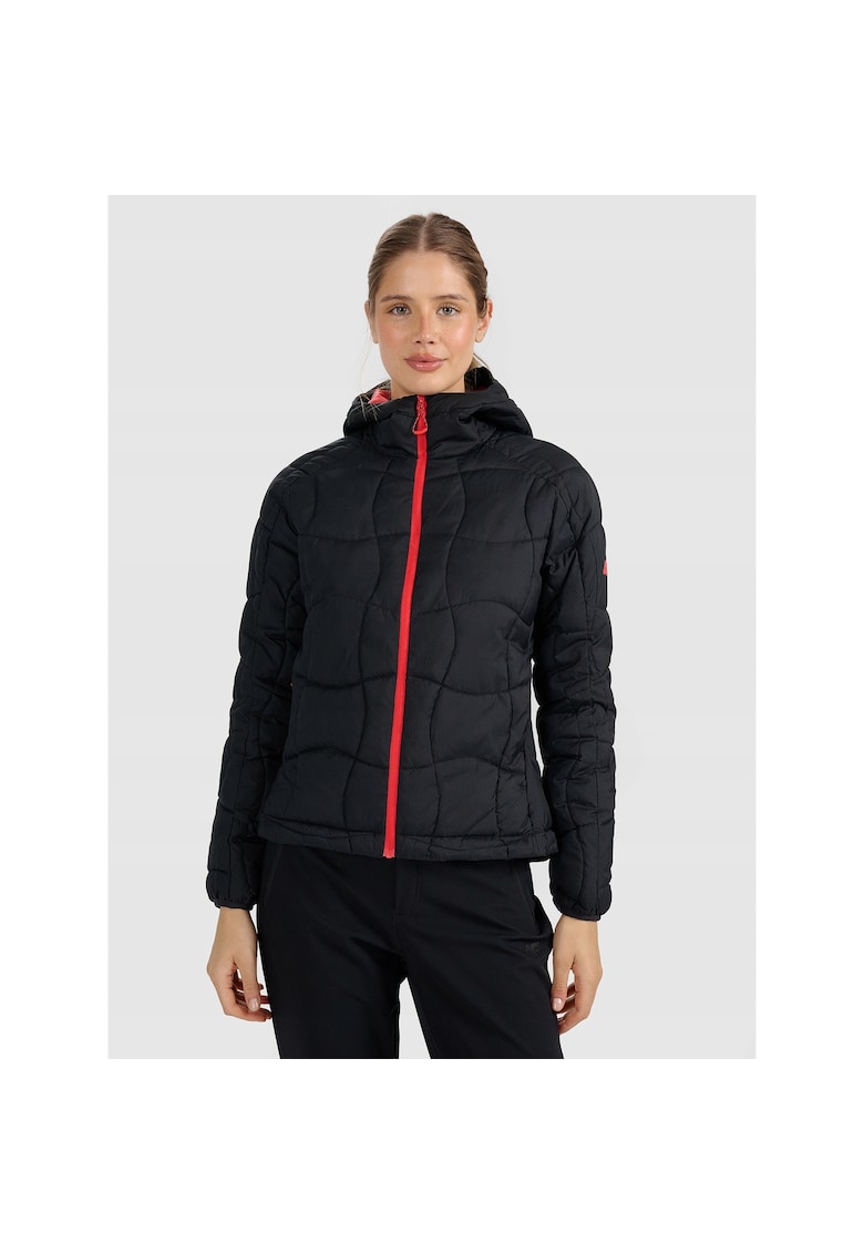 Geaca de puf pentru femei - Primaloft Silver - negru - trekking