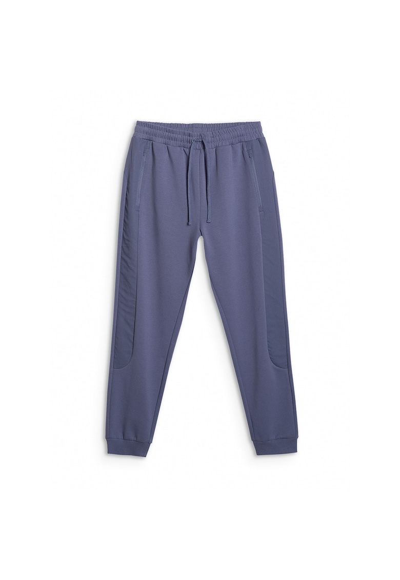 Pantaloni de sport barbati bumbac - albastri