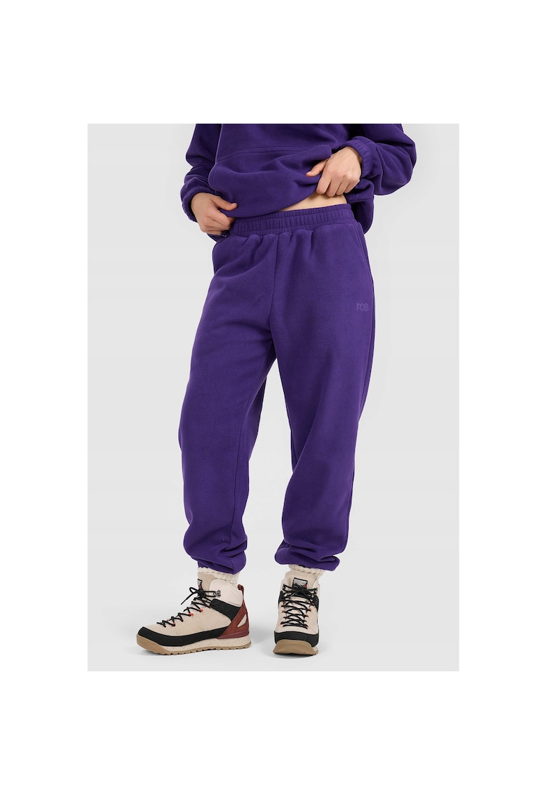 Pantaloni sport dama - trening - fleece - mov