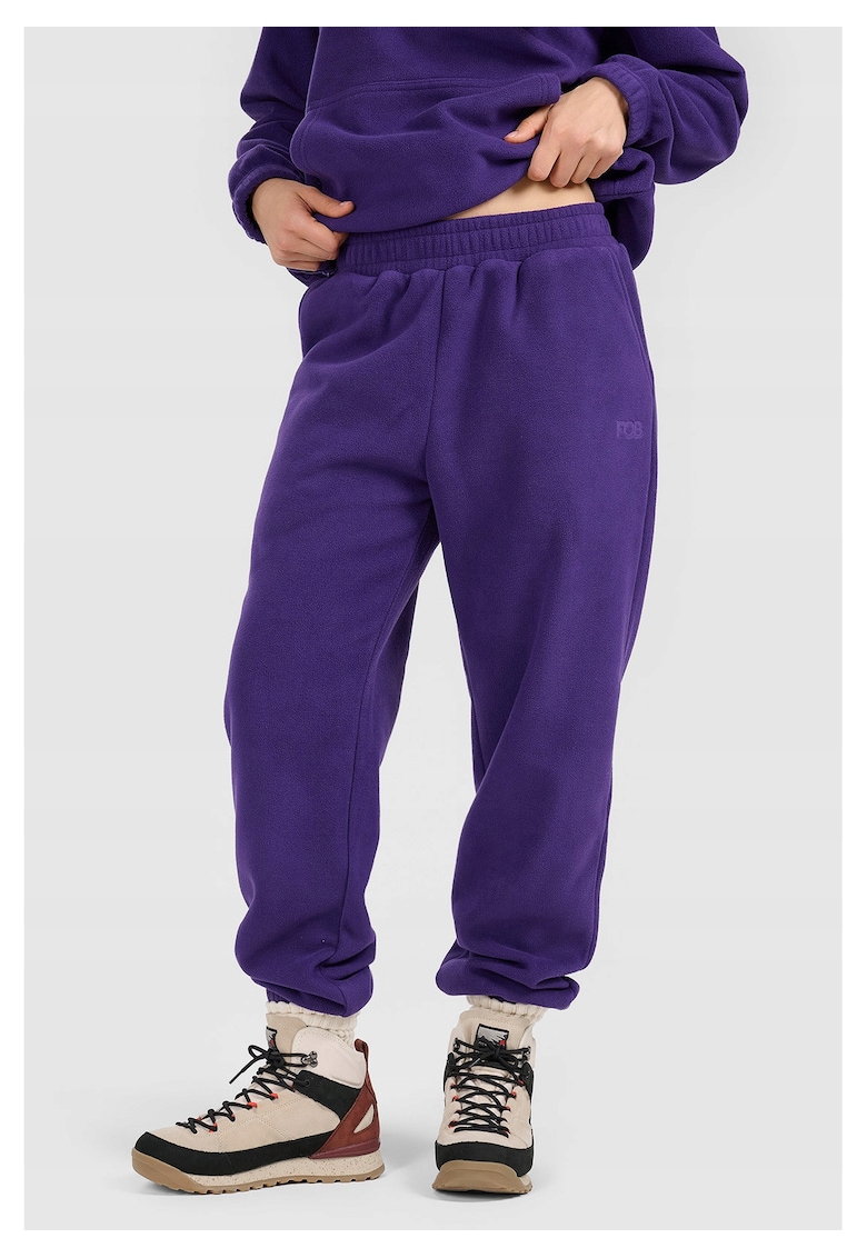Pantaloni dama RAW25TTROF1707-50S - 4F - Fleece - Mov -