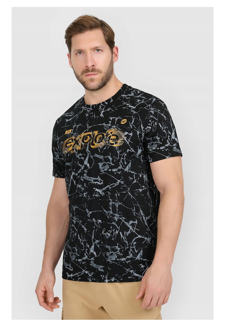 Tricou barbati - regular - negru - bumbac