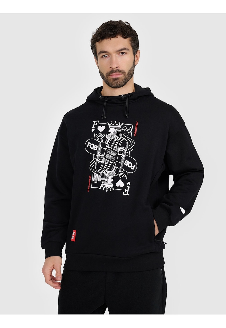 Hanorac barbati bumbac - culoare negru