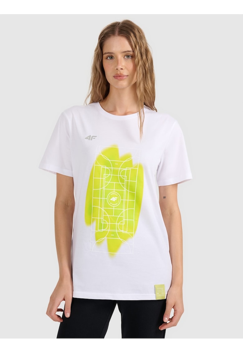 Tricou unisex - alb - bumbac