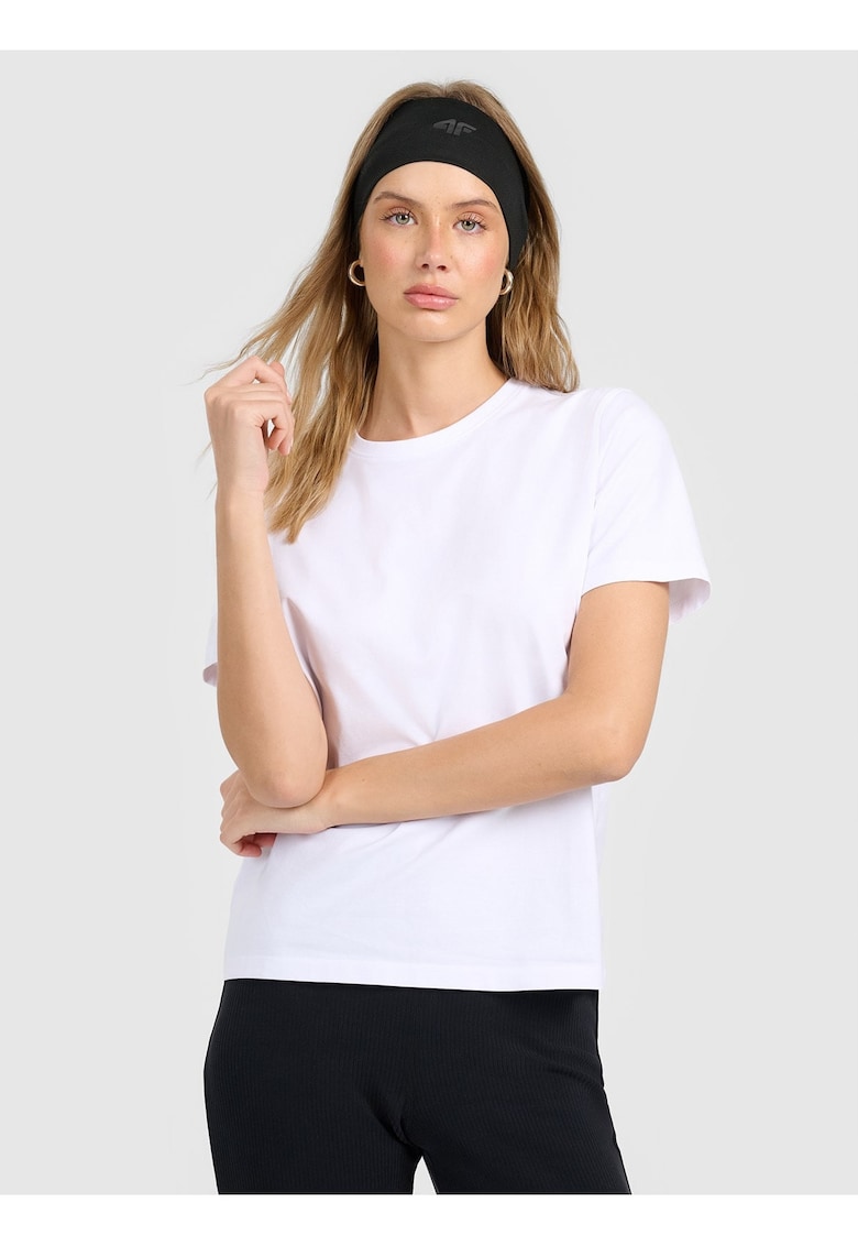Tricou dama alb uni - Alb