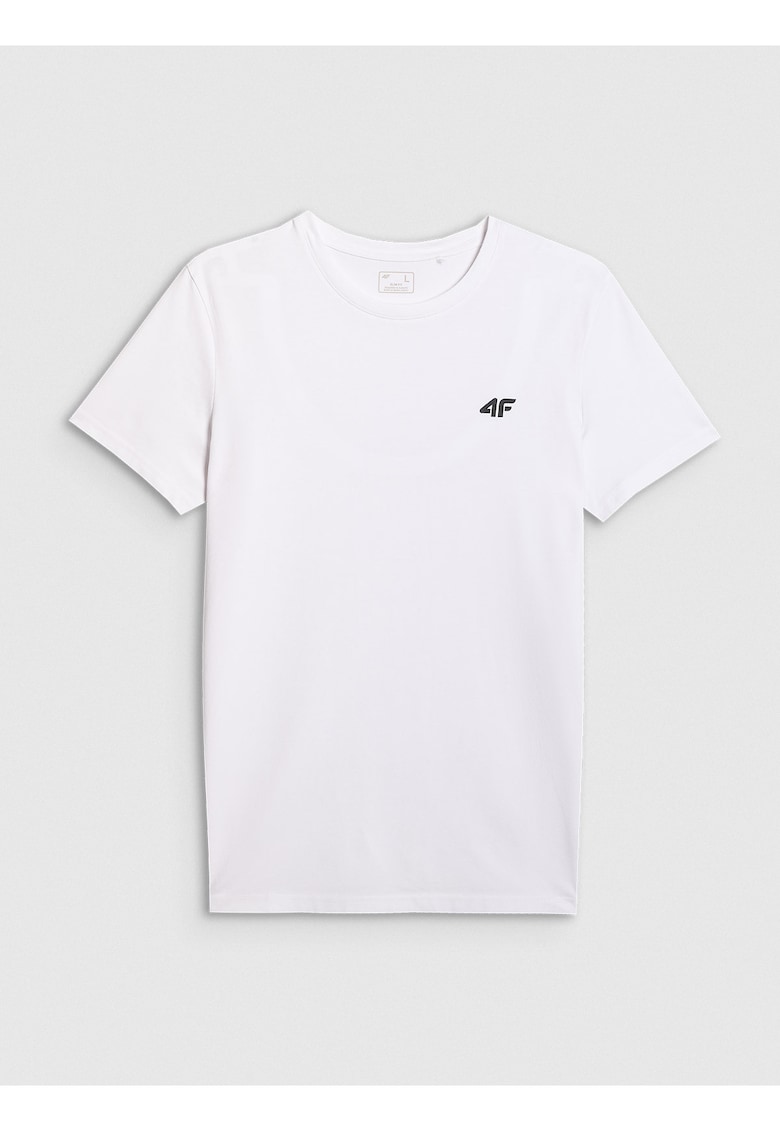 Tricou barbati slim - alb - Alb