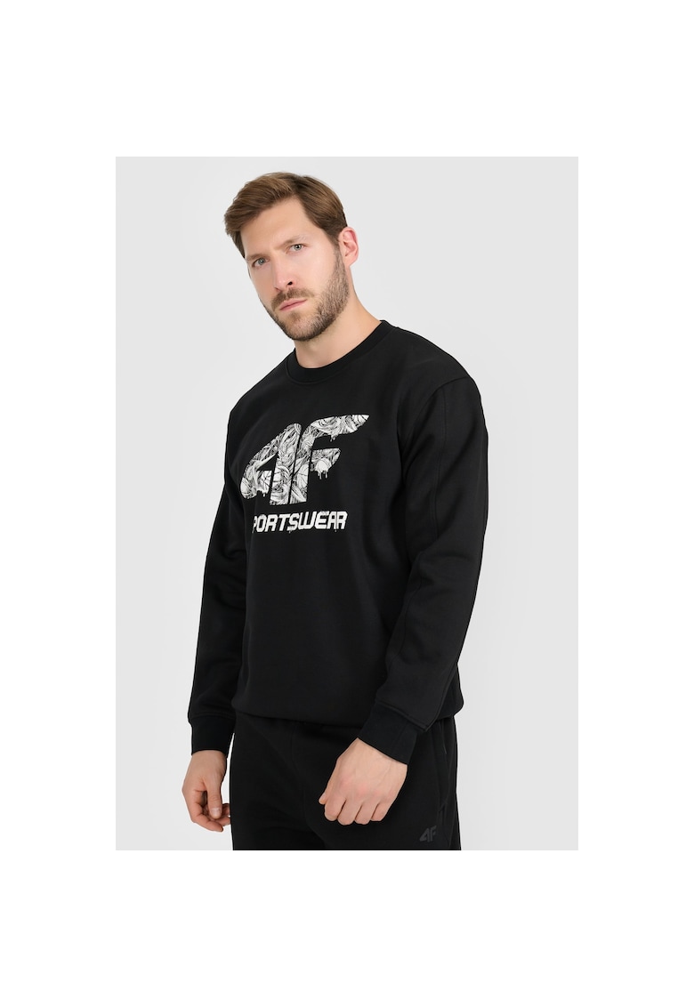 Hanorac sport barbati - negru - croiala regulata - bumbac